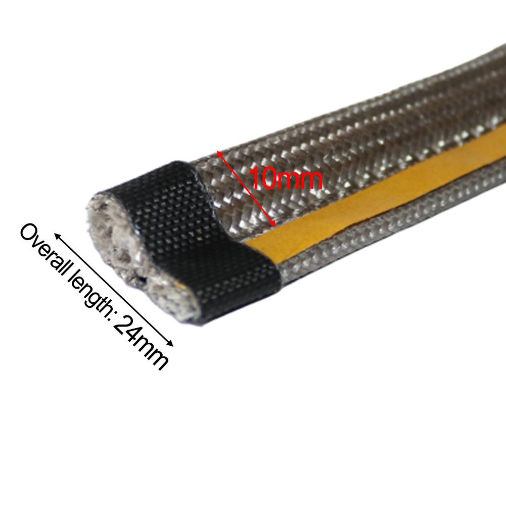 10 мм Уплотнительный шнур для камина Дверца печи Самоклеящийся Уплотнительный шнур из стекловолокна Замена Высокотемпературная прокладка Лента