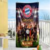 Fc Bayern Munich Champions Celebration Personalized Text Beach Towel Super Soft Microfiber Quickdry Fabric