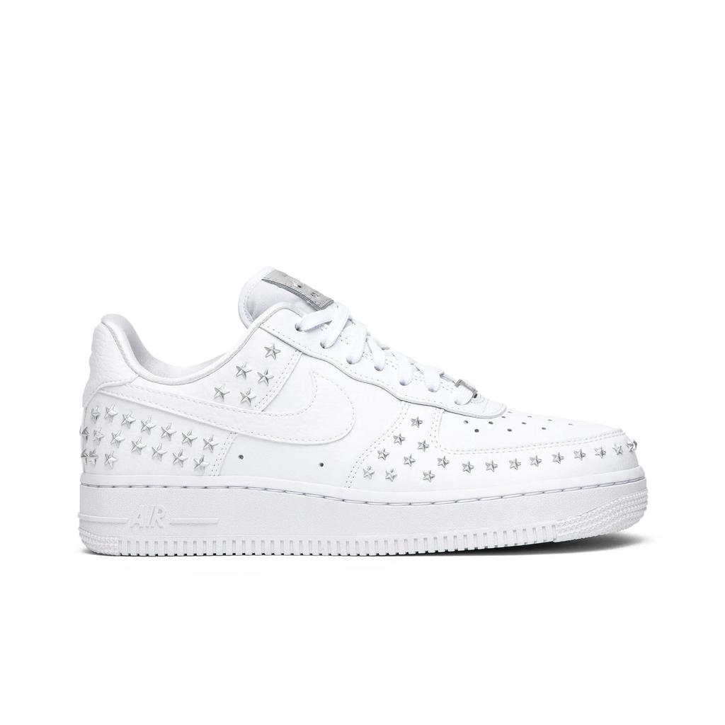 Nike Womens Air Force 1 Low 'Star-Studded' (women's sizes) White Skate Shoes AR0639 100