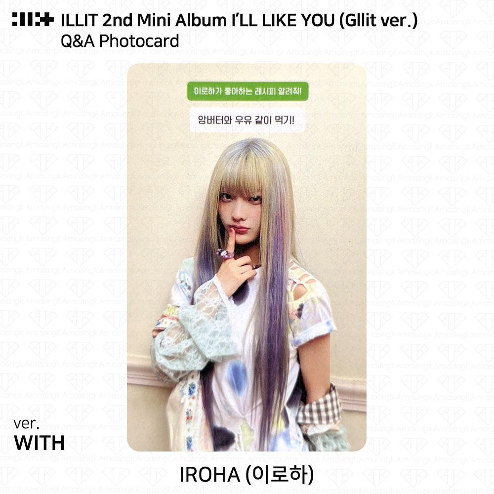 ILLIT 2-й мини-альбом I'LL LAKE YOU Gllit Ver To с фотокарточкой Between Photocard Photo