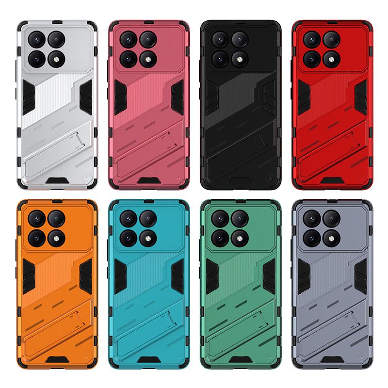 Для Xiaomi Poco X6 X5 X4 Pro Neo 5G Punk Armor противоударный бампер прочный прорезиненный ПК подставка держатель чехол чехол