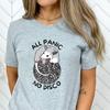 All Panic No Disco Opossum Tshirts Unisex Funny Screaming Street Trash Cat Graphic Tee Funny Possum Retro Animal Lover Tshirt