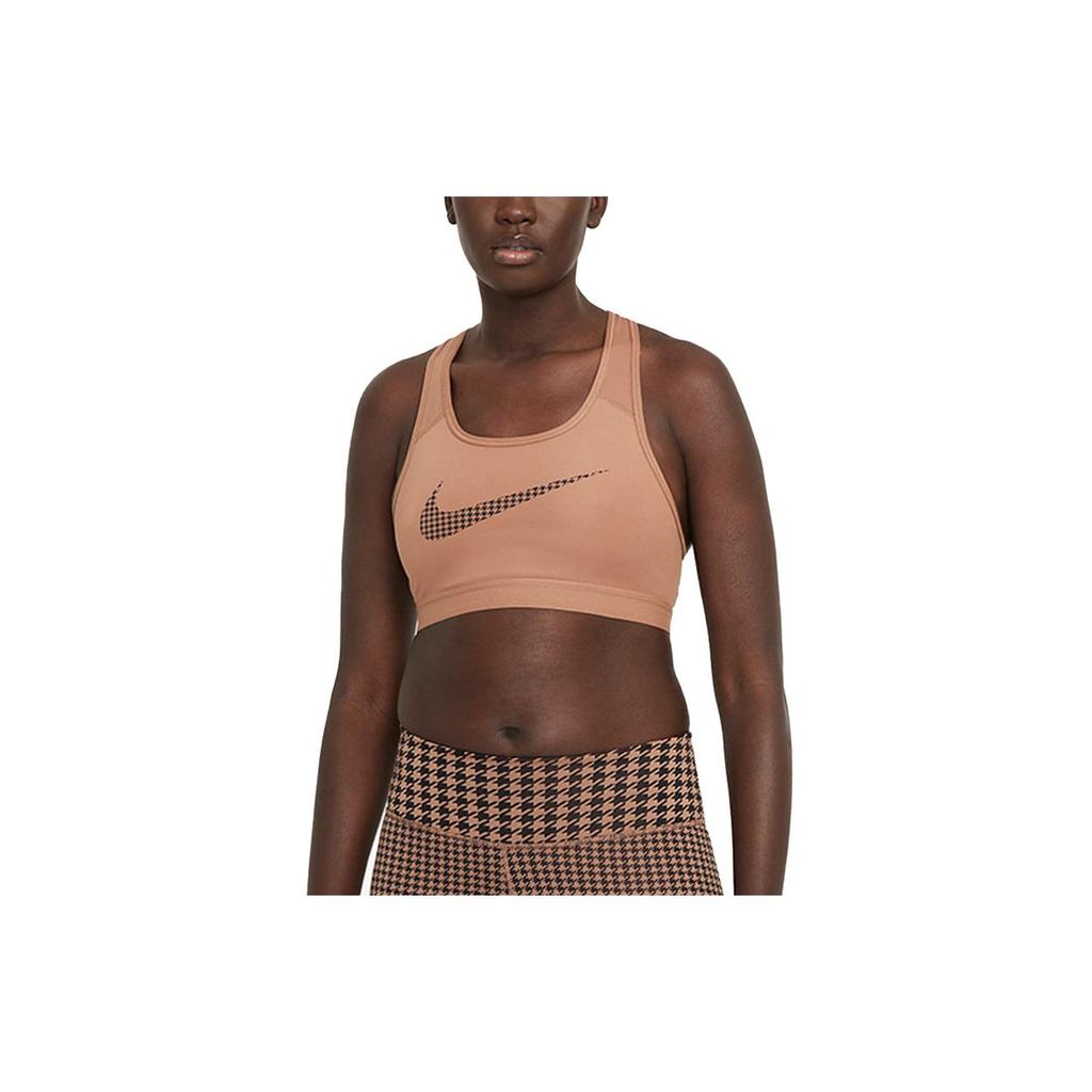 Nike Wsh Icnclsh Gx Brabra Logo Sports Bra Women Underwear Tan DD1142-256