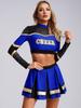 Костюм для черлидинга, школьный костюм для вечеринки, спортивной встречи, рейв-костюма, женский джазовый уличный танцевальный комплект из 2 предметов для выступления на сцене