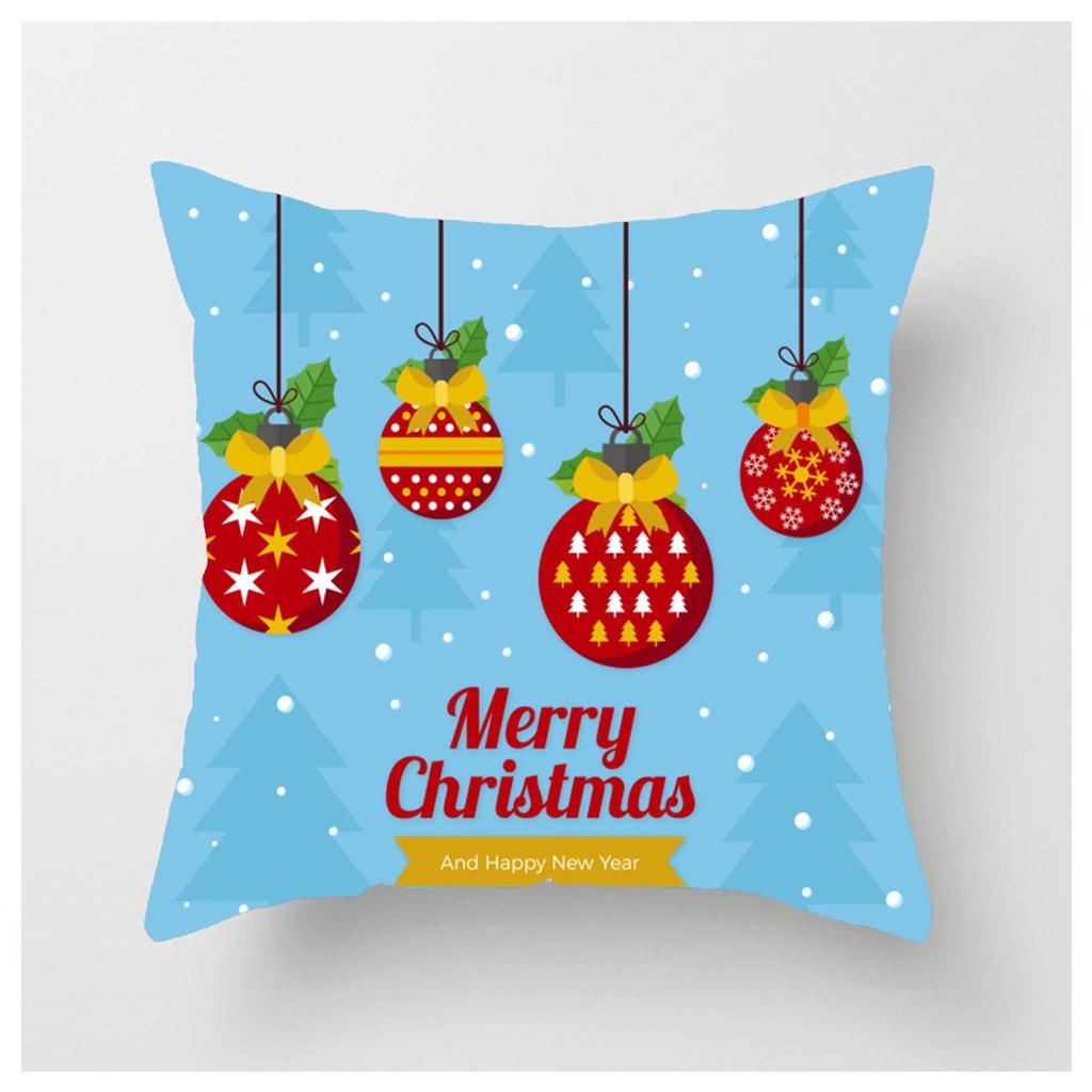 45cm Merry Christmas Cushion Cover Pillowcase Christmas Decoration Home Decor Merry New Year Christmas Decoration Pillowcase