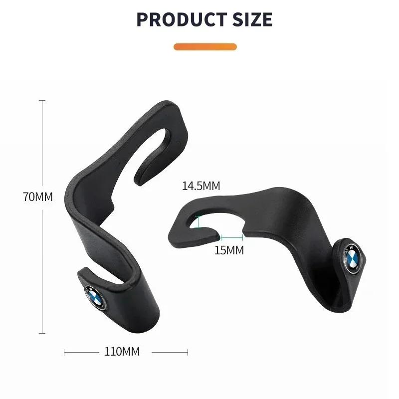 For BMW Car Clips Front Seat Headrest Organizer Holder Auto Fastener Hangers For BMW X1 X2 X3 X5 X4 X6 X7 M3 G20 G32 G11 G12 F40