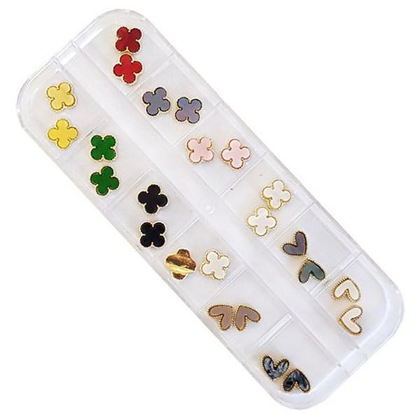 Marble Nail Parts Set KN-P1027, 1 Set, Mixed Colors