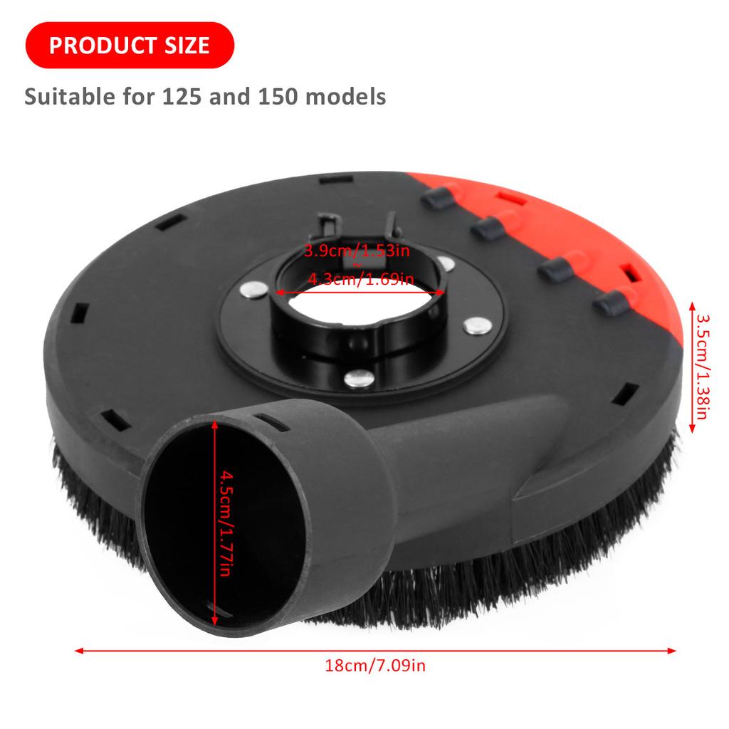 100/125 мм универсальный чехол для угловой шлифовальной машины пылезащитный кожух профессиональные поверхности прочные насадки