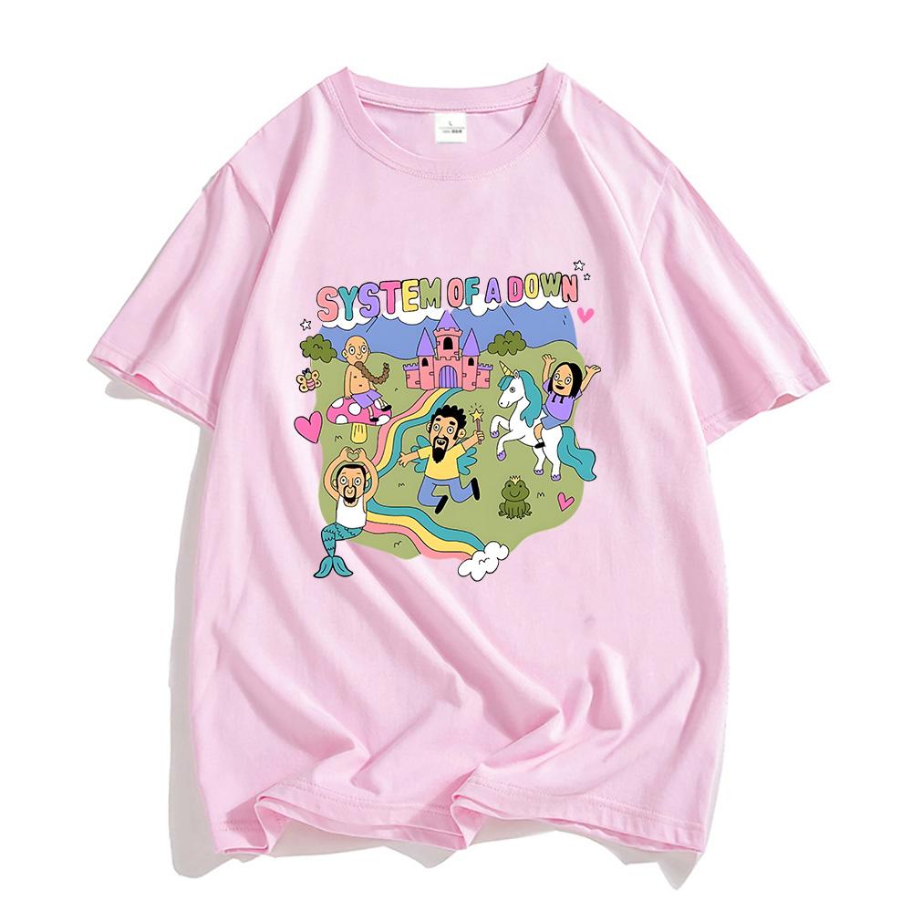 Футболка System of A Down Band, мягкая футболка высокого качества из 100% хлопка, мужская футболка с мультяшным рисунком, мужские уличные футболки в стиле рок-музыки
