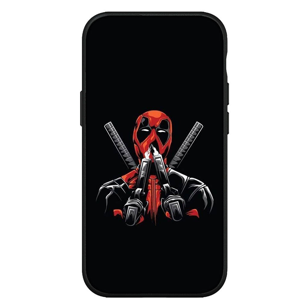 Для iPhone 16 15 Xiaomi Redmi Note 13 12 11 Pro Max X 9 14 XR Samsung Galaxy A15 S24 S23 Plus Huawei OPPO Marvel Deadpool Superhero Logo Phone Case