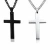 Модное ожерелье с подвеской в виде креста из нержавеющей стали для женщин, мужчин, цепочка-звенья, ожерелье-шарм, крутой подарок для парней, девушек, панк, хип-хоп