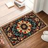 Home Decor Carpets for Living Room Vibrant Persian Floral Area Rug Non-Slip Entry Door Mat Washable Alfombra Durable Floor Mat