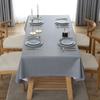 Однотонная ПВХ скатерть Простая декорация Водонепроницаемая скатерть Термостойкая Маслостойкая Квадратная накладка на стол Использование в отеле