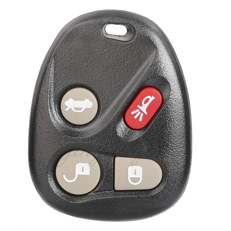 Jingyuqin 10pcs 4B Smart Remote Car Key Fob Shell For Buick 2003-2007 Chevrolet Trailblazer GMC Keyless With Battery Holder