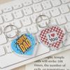 5Pcs Blank Photo Frame Keychain Clear Acrylic Keyring Insert Photo Split Key Pendant Diy Key Holder Couple Anniversary Gifts