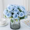 Artificial Flowers Fake Silk White Peonies Used for Home Room Vase Decoration Christmas Wreath Wedding Bouquet Party Accessories