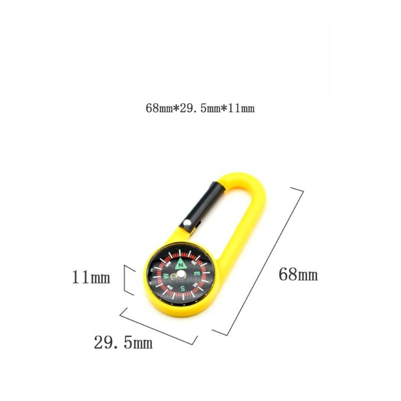 Outdoor Mountaineering Buckle Compass Hook Multi Functional Quick Hanging Compass Portable Liquid Suspension North Needle Compass