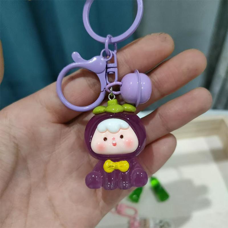 Светящийся четвертого поколения 3D Фруктовая кукла-колокольчик Подвеска брелок рюкзак Haingings Аксессуары Подарок