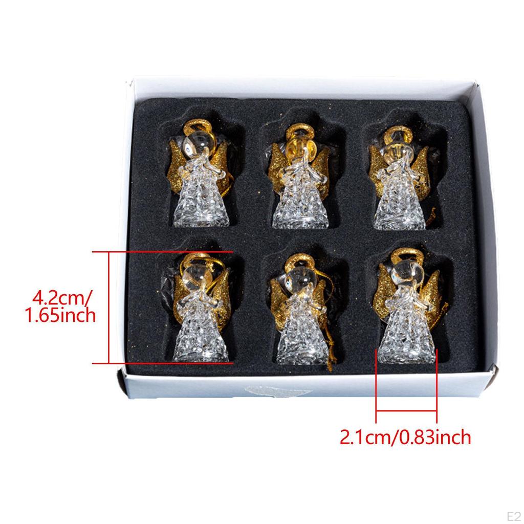 6 шт. подвесных украшений для рождественской елки для общежития, офиса, интерьера, зимы, Рождества, подвески