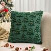 Christmas Tree Christmas Plush Pillowcase Square Cushion Cover Warm Throw Pillowcover  Sofa/Bed