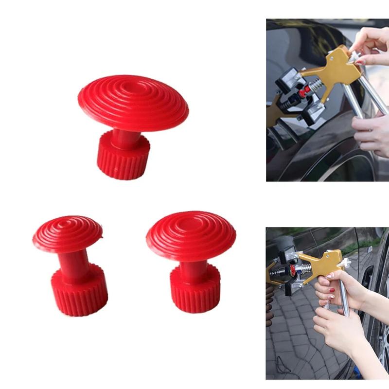 3pcs Universal Auto Replaceable Accessories Car Body Hail Pit Repair Gasket Tools Portable Dent Removal Puller Suction Cup