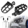 Iron Material Motorcycle Pedals Black/Silver Dirt Bike Footrest Motorcycle Foot Pegs Motorbike