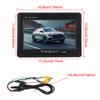 Full Color Display HD Video Support Car Rearview Monitor Universal Auto Parking Assist Reverse Priority 9V-35V 7 Inch TFT Screen