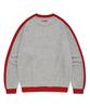 COVERNAT Retro Lettering Sweatshirt Melange Gray