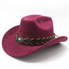 Suede Cowboy Hat Tibetan Accessories Men'S Jazz Top Hat Cowboy Hat