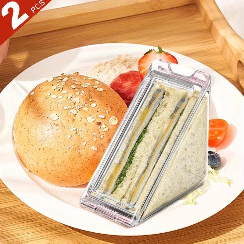 Two Lunch Boxes, Bento Boxes, Sandwich Boxes. It Opens To The Side for Easy Access To Food, Supports Cleaning, and Can Be Reused.
