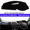 Автомобильный коврик на панель приборов для Citroen C5 2008-2016 Защитный коврик на центральную консоль Dashmat Уменьшение солнечных бликов 2015 2014 2013 2012
