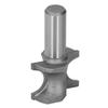 Half Round Router Bit 12 Inch Shank 58 Bead Bullnose Radius Cutting Bit for Carving Trimming