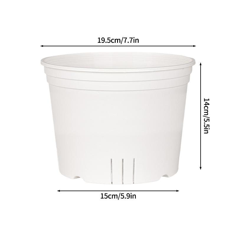 Clear Nursery Pot with Drainage Holes Transparent Plastic Orchid Pots Round Planter Pot Garden Planters for Flowers Succulents