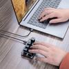 Программирование макросов, игровая USB, пользовательская клавиатура, кнопка громкости BT, гнездо для горячей замены Photoshop, клавиатура, механический синий переключатель, 9 клавиш