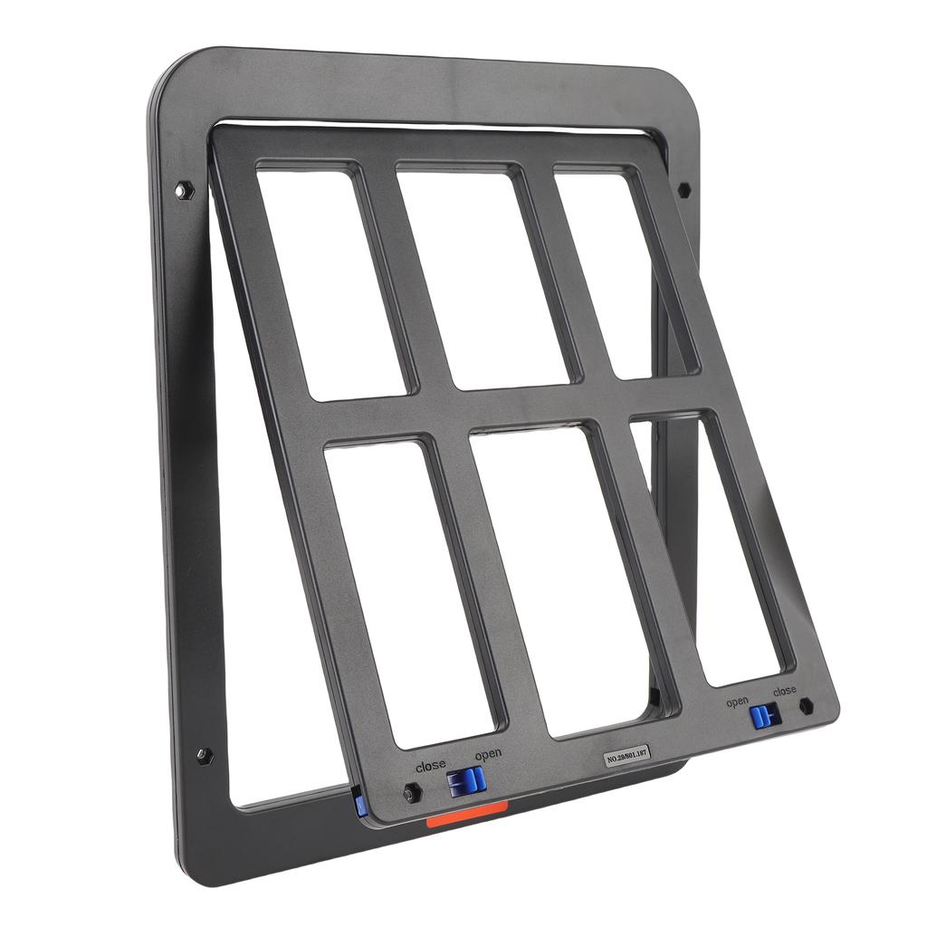 Пластиковая сетчатая дверь для собак Легкий доступ Улучшенная вентиляция Многофункциональная сетчатая дверь для питомцев Черный