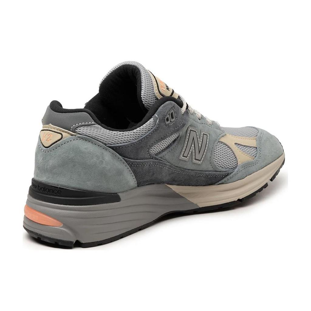 New Balance 991v2 Made In England Silver Blue Turbulence Мужские кроссовки Quiet-серые U991SG2