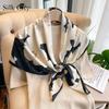 High-quality Luxurious Silk Scarves Headband Scarfs Neck Scarf For Women Chain Silk Scarf Women's Decorative Shawl