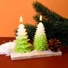 Silicone Scented Candle Molds Tower Christmas Tree Resin Plaster Mold  Party Decoration