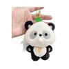 Lovely Plush Soft Panda Keychain Doll Cute Bubble Blowing Design Perfect For Gifts Collectibles And