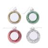 8cm Clear Blank Ball Pendant Sublimation Christmas Ornament Pendant for Transfer Printing DIY Party Tree Home Decors