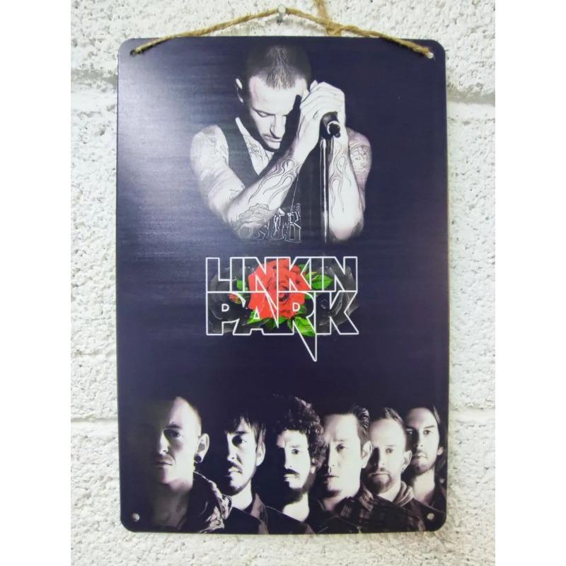 Металлическая табличка Linkin Park, Винтажный постер группы, Настенное искусство