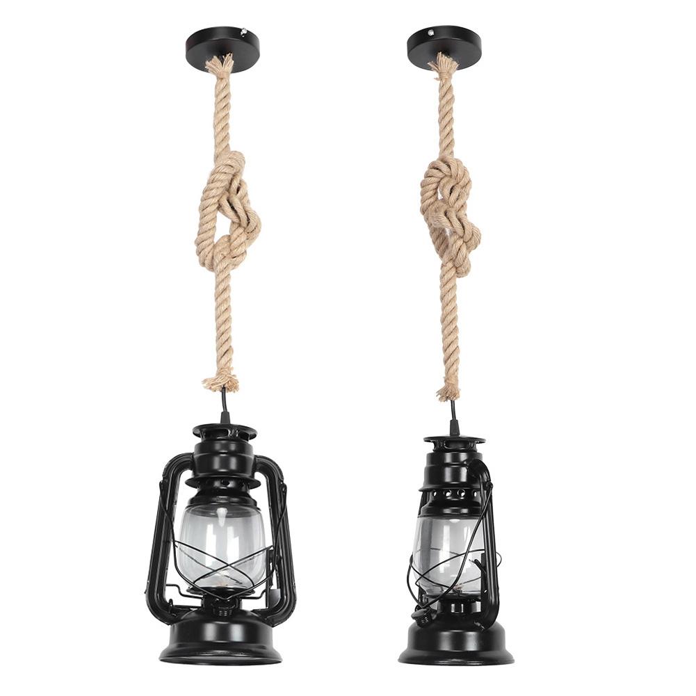 Ретро винтажный подвесной светодиодный фонарь на веревке для украшения домашнего бара магазина 85‑260 В
