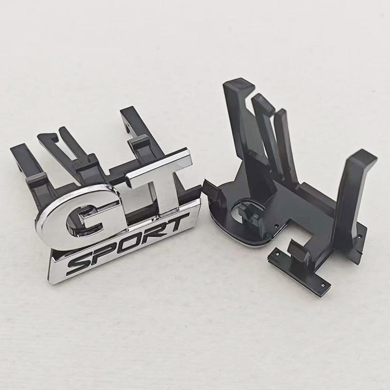 3D ABS Chrome GT Sport Logo Grille Car Front Grill Emblem For Volkswagen VW GT Sport Badge Accessories