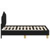 Kids Bed Frame with Headboard Black 70 x 140 cm Fabric