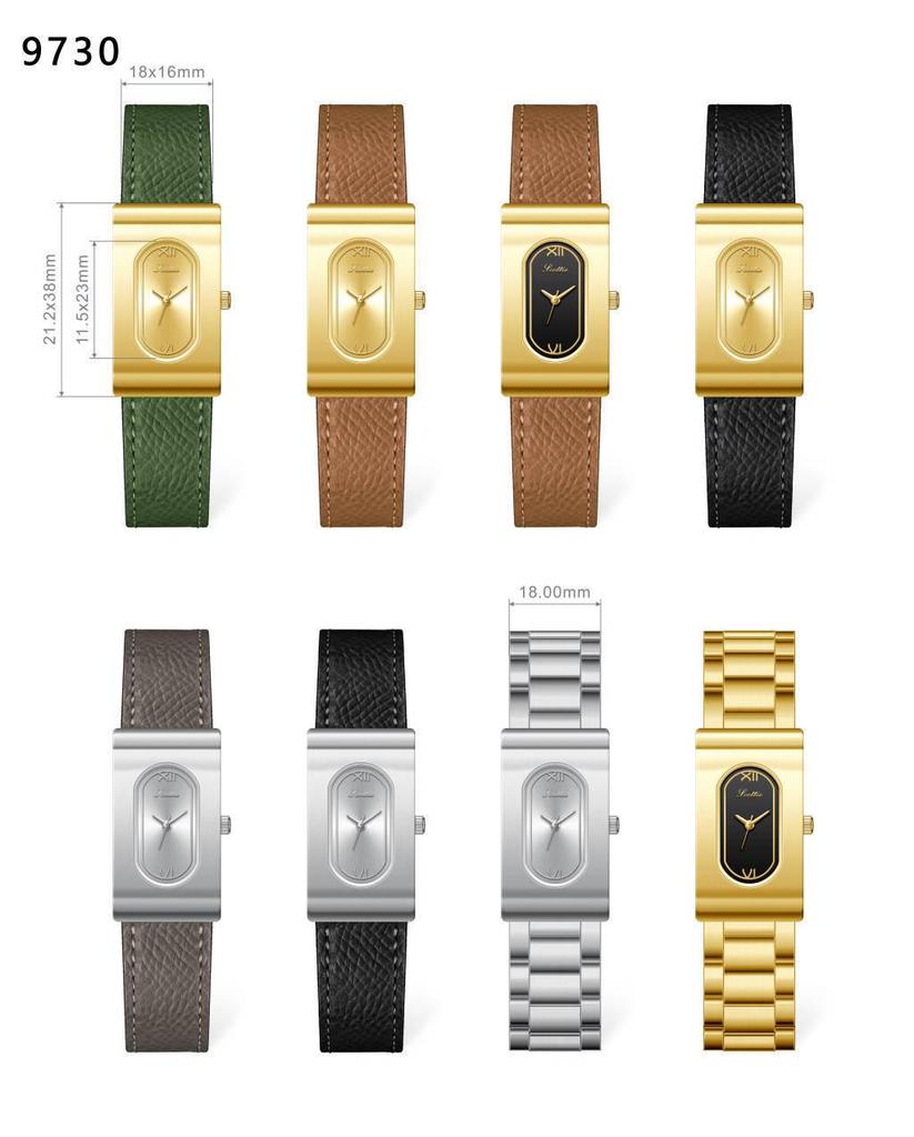 Женские ретро минималистичные кожаные часы-браслет Shigaodi – Модные, Повседневные и Водонепроницаемые.