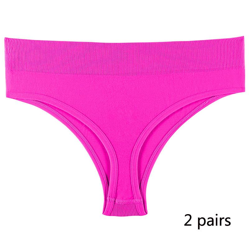 Спортивное нижнее белье для девочек, бесшовные сексуальные невидимые трусики со средней талией для девочек, однотонные удобные спортивные трусики с надписью «T» для женщин