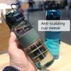 500 мл портативная спортивная кружка для воды для пар и студентов пластиковая кружка большой емкости для путешествий на открытом воздухе спортивная бутылка для воды контейнер для воды