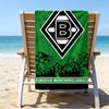 Green Black Borussia Beach Towel - Soft, Absorbent Microfiber, Lightweight, Ideal for The Beach, Parties, Travel, Camping fan gifts