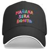 Manana Sera Bonito Бейсболка Латинская Музыка Цветная Винтажная Кепка Тракер Летняя Женская Мужская Для Бега Хиппи Кепка Snapback
