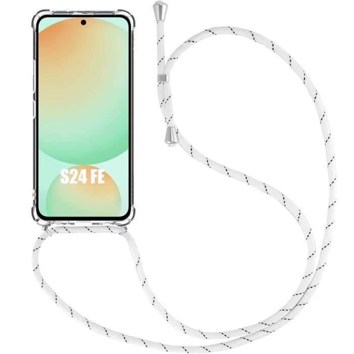 Crossbody Case for Samsung Galaxy S24 FE (not for S24) Reinforced Shockproof Protection - Black